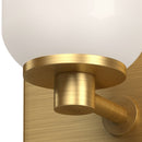 Kuzco Lighting - WS57704-BG/GO - One Light Wall Sconce - Nola - Brushed Gold/Glossy Opal Glass