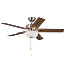 52"Ceiling Fan<br /><span style="color:#4AB0CE;">Entrega: 4-10 dias en USA</span><br /><span style="color:#4AB0CE;font-size:60%;">PREGUNTE POR ENTREGA EN PANAMA</span><br />Collection: Erikson<br />Finish: Brushed Nickel