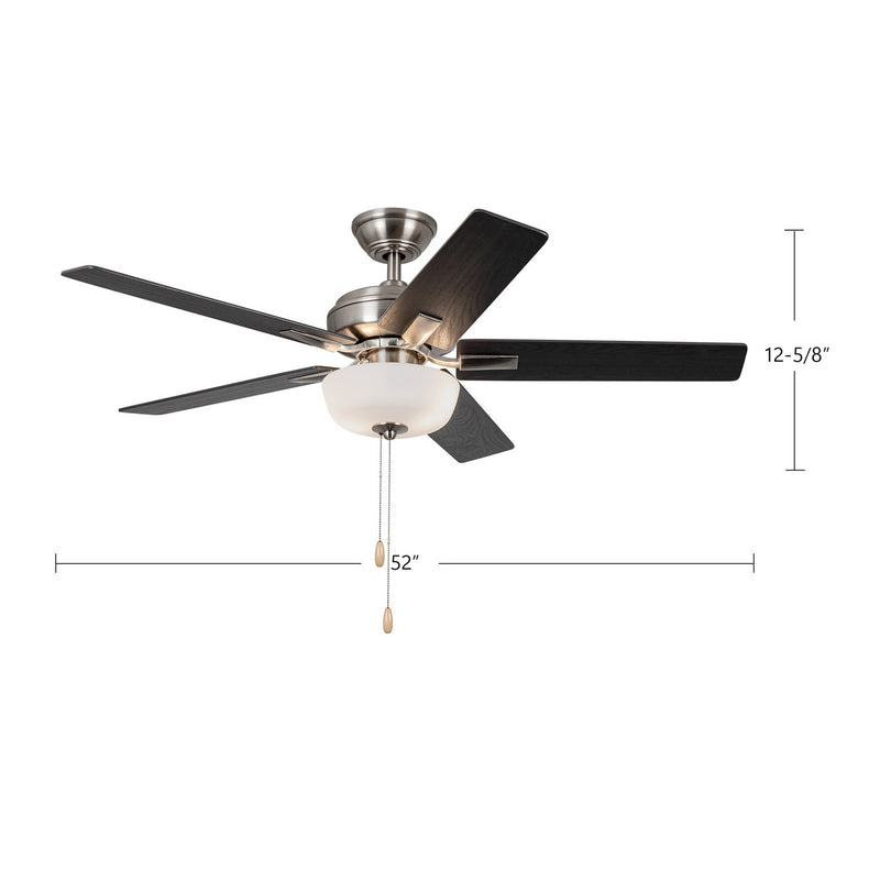 Kuzco Lighting - CF78752-BN-LKP - 52"Ceiling Fan - Erikson - Brushed Nickel