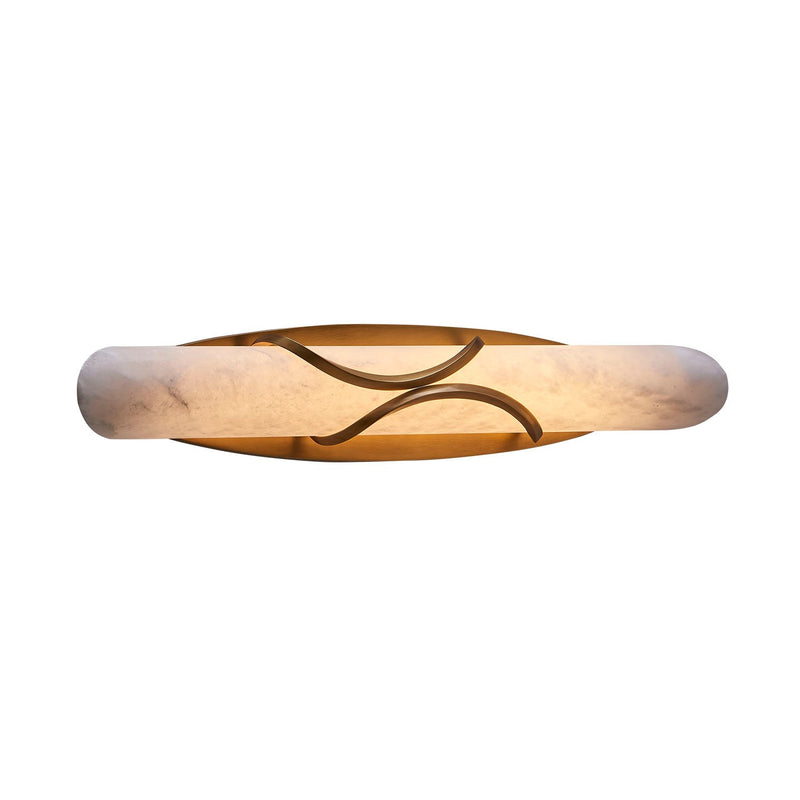 LED Wall Sconce<br /><span style="color:#4AB0CE;">Entrega: 2-3 semanas en USA</span><br /><span style="color:#4AB0CE;font-size:60%;">PREGUNTE POR ENTREGA EN PANAMA</span><br />Collection: Gypsum<br />Finish: True Brass