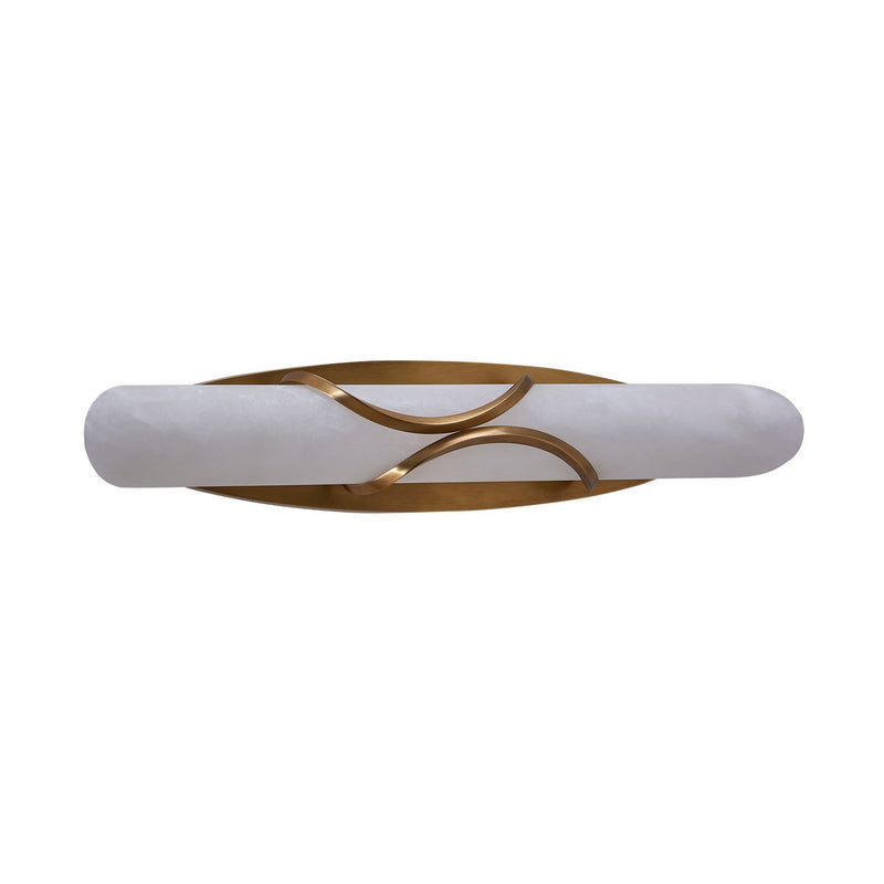 LED Wall Sconce<br /><span style="color:#4AB0CE;">Entrega: 2-3 semanas en USA</span><br /><span style="color:#4AB0CE;font-size:60%;">PREGUNTE POR ENTREGA EN PANAMA</span><br />Collection: Gypsum<br />Finish: True Brass