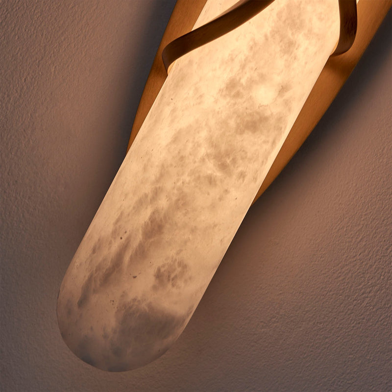 LED Wall Sconce<br /><span style="color:#4AB0CE;">Entrega: 2-3 semanas en USA</span><br /><span style="color:#4AB0CE;font-size:60%;">PREGUNTE POR ENTREGA EN PANAMA</span><br />Collection: Gypsum<br />Finish: True Brass