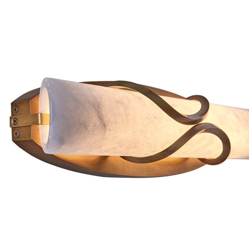 LED Wall Sconce<br /><span style="color:#4AB0CE;">Entrega: 2-3 semanas en USA</span><br /><span style="color:#4AB0CE;font-size:60%;">PREGUNTE POR ENTREGA EN PANAMA</span><br />Collection: Gypsum<br />Finish: True Brass