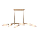 Six Light Island Pendant<br /><span style="color:#4AB0CE;">Entrega: 4-10 dias en USA</span><br /><span style="color:#4AB0CE;font-size:60%;">PREGUNTE POR ENTREGA EN PANAMA</span><br />Collection: Crest<br />Finish: Winter Brass