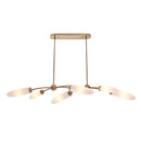 Six Light Island Pendant<br /><span style="color:#4AB0CE;">Entrega: 4-10 dias en USA</span><br /><span style="color:#4AB0CE;font-size:60%;">PREGUNTE POR ENTREGA EN PANAMA</span><br />Collection: Crest<br />Finish: Winter Brass