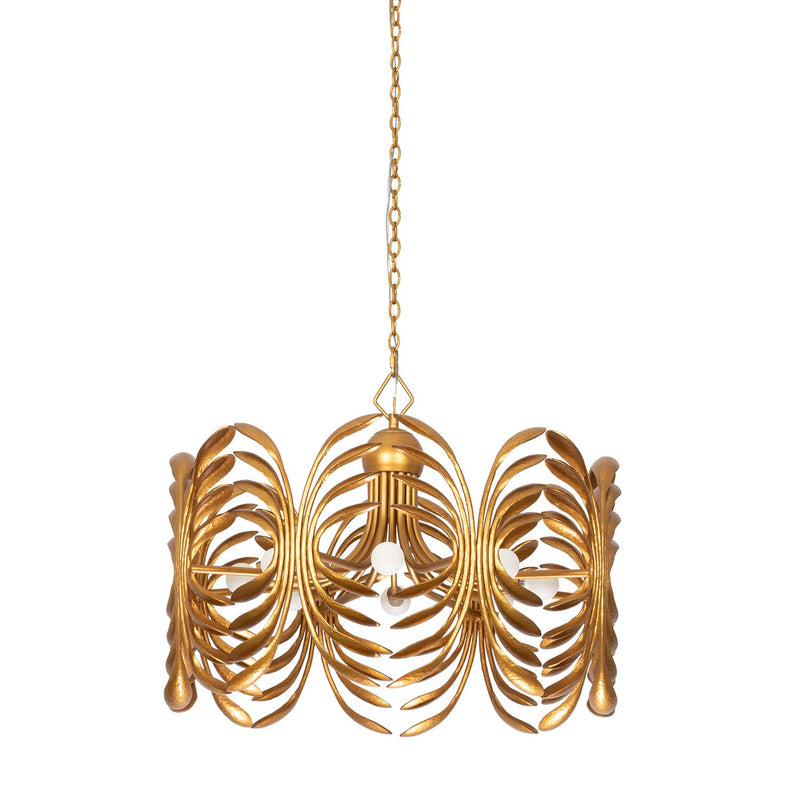 Eight Light Pendant<br /><span style="color:#4AB0CE;">Entrega: 2-3 semanas en USA</span><br /><span style="color:#4AB0CE;font-size:60%;">PREGUNTE POR ENTREGA EN PANAMA</span><br />Collection: Botanica<br />Finish: Warm Gold