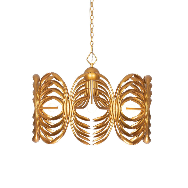 Eight Light Pendant<br /><span style="color:#4AB0CE;">Entrega: 4-10 dias en USA</span><br /><span style="color:#4AB0CE;font-size:60%;">PREGUNTE POR ENTREGA EN PANAMA</span><br />Collection: Botanica<br />Finish: Warm Gold