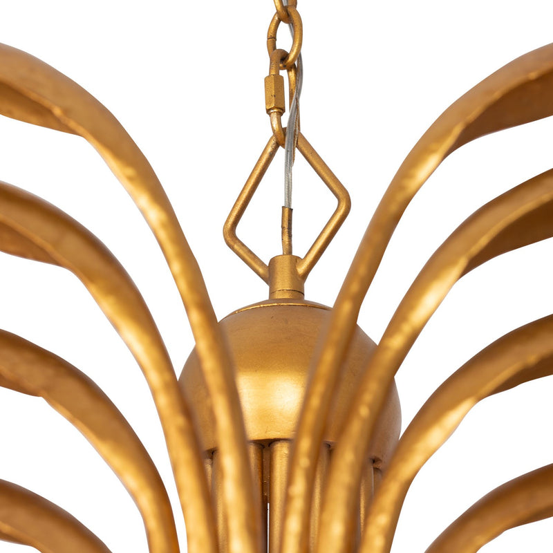 Eight Light Pendant<br /><span style="color:#4AB0CE;">Entrega: 4-10 dias en USA</span><br /><span style="color:#4AB0CE;font-size:60%;">PREGUNTE POR ENTREGA EN PANAMA</span><br />Collection: Botanica<br />Finish: Warm Gold