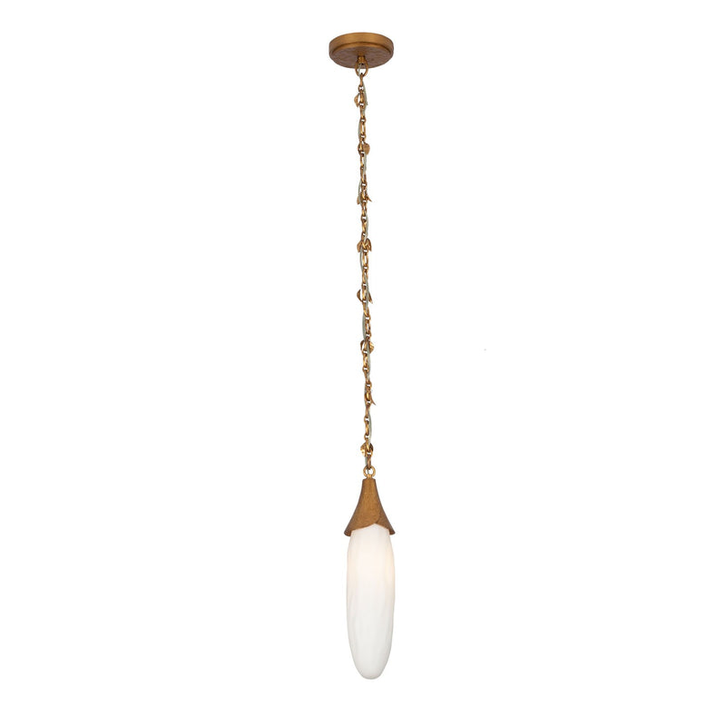 One Light Pendant<br /><span style="color:#4AB0CE;">Entrega: 4-10 dias en USA</span><br /><span style="color:#4AB0CE;font-size:60%;">PREGUNTE POR ENTREGA EN PANAMA</span><br />Collection: Bougainvillea<br />Finish: Warm Gold