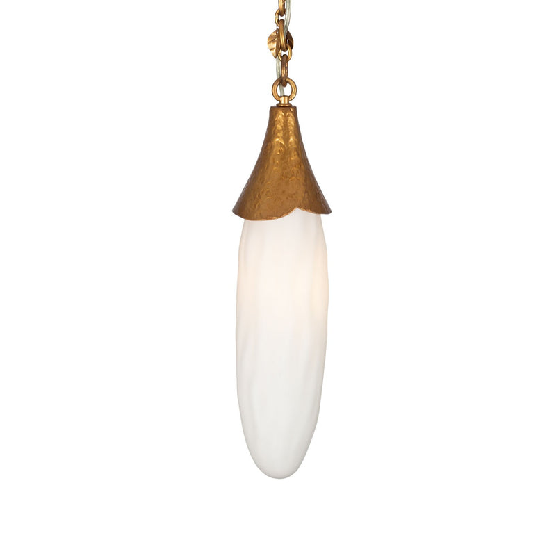 One Light Pendant<br /><span style="color:#4AB0CE;">Entrega: 4-10 dias en USA</span><br /><span style="color:#4AB0CE;font-size:60%;">PREGUNTE POR ENTREGA EN PANAMA</span><br />Collection: Bougainvillea<br />Finish: Warm Gold