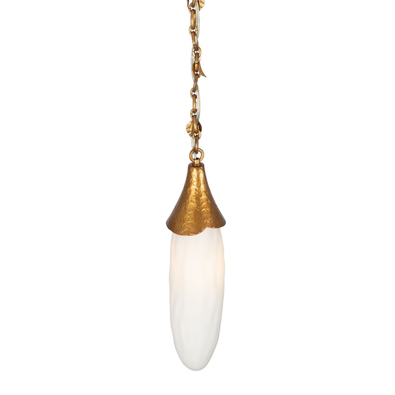 One Light Pendant<br /><span style="color:#4AB0CE;">Entrega: 4-10 dias en USA</span><br /><span style="color:#4AB0CE;font-size:60%;">PREGUNTE POR ENTREGA EN PANAMA</span><br />Collection: Bougainvillea<br />Finish: Warm Gold