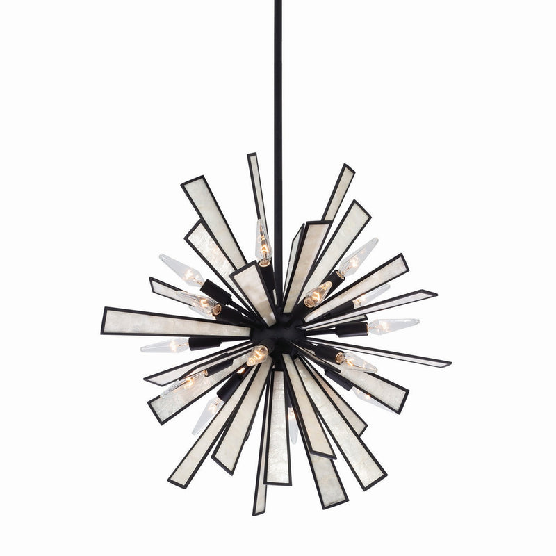 18 Light Pendant<br /><span style="color:#4AB0CE;">Entrega: 4-10 dias en USA</span><br /><span style="color:#4AB0CE;font-size:60%;">PREGUNTE POR ENTREGA EN PANAMA</span><br />Collection: Radiance<br />Finish: Matte Black