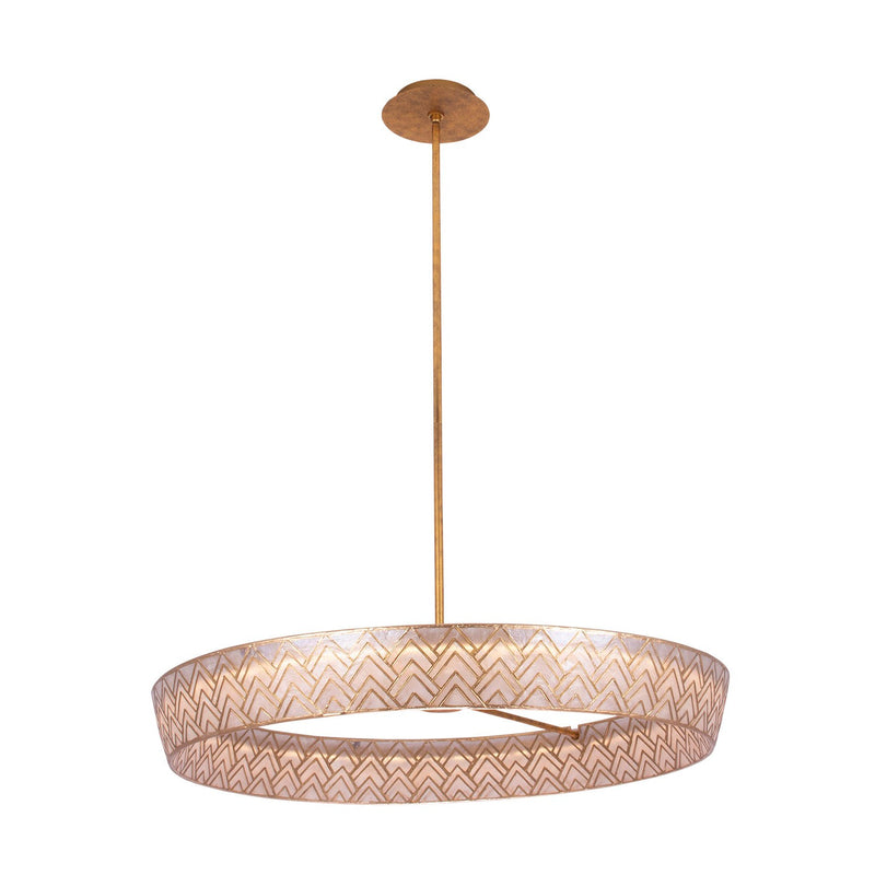 LED Pendant<br /><span style="color:#4AB0CE;">Entrega: 4-10 dias en USA</span><br /><span style="color:#4AB0CE;font-size:60%;">PREGUNTE POR ENTREGA EN PANAMA</span><br />Collection: Geo<br />Finish: Oxidized Gold Leaf