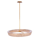 LED Pendant<br /><span style="color:#4AB0CE;">Entrega: 4-10 dias en USA</span><br /><span style="color:#4AB0CE;font-size:60%;">PREGUNTE POR ENTREGA EN PANAMA</span><br />Collection: Geo<br />Finish: Oxidized Gold Leaf