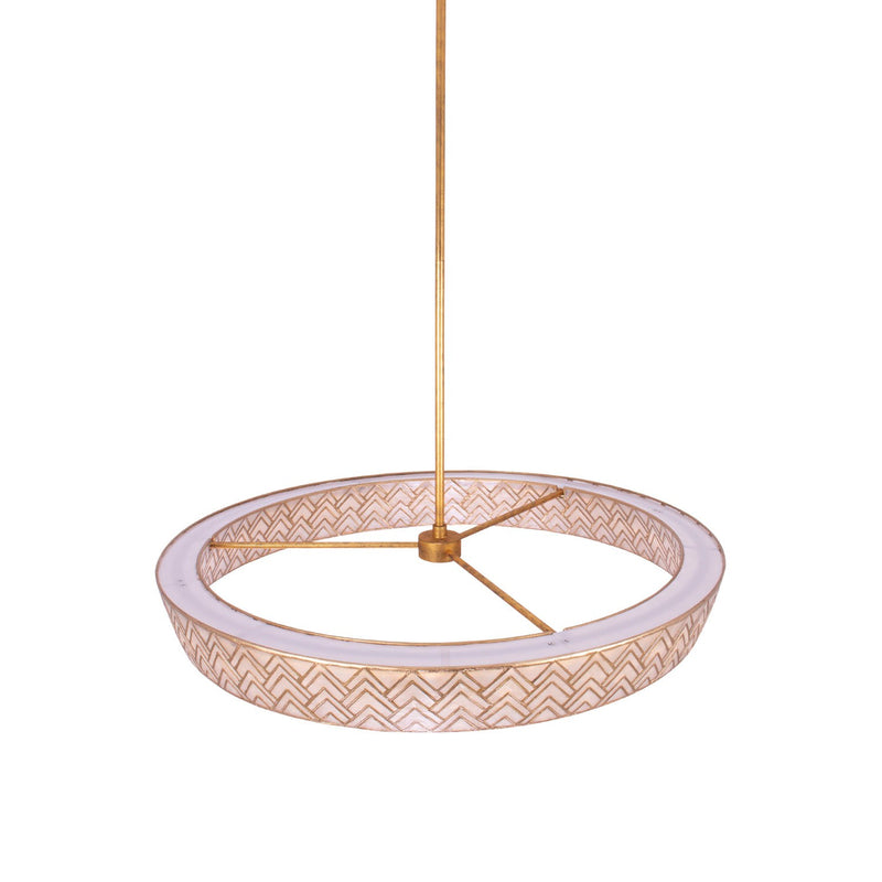 LED Pendant<br /><span style="color:#4AB0CE;">Entrega: 4-10 dias en USA</span><br /><span style="color:#4AB0CE;font-size:60%;">PREGUNTE POR ENTREGA EN PANAMA</span><br />Collection: Geo<br />Finish: Oxidized Gold Leaf
