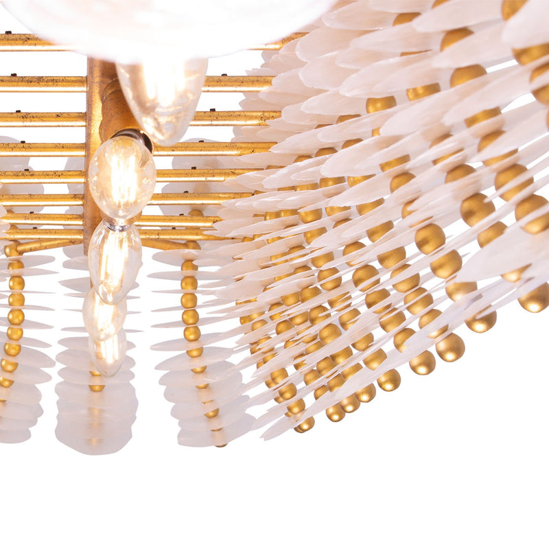 12 Light Island Pendant<br /><span style="color:#4AB0CE;">Entrega: 4-10 dias en USA</span><br /><span style="color:#4AB0CE;font-size:60%;">PREGUNTE POR ENTREGA EN PANAMA</span><br />Collection: Gossamer<br />Finish: Oxidized Gold Leaf