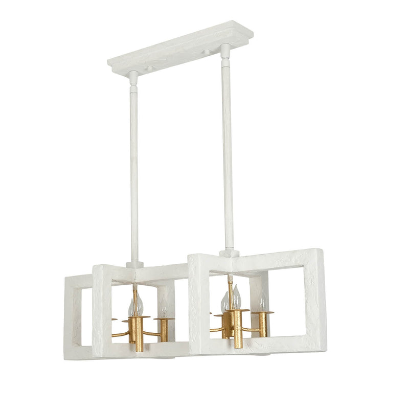 Eight Light Island Pendant<br /><span style="color:#4AB0CE;">Entrega: 4-10 dias en USA</span><br /><span style="color:#4AB0CE;font-size:60%;">PREGUNTE POR ENTREGA EN PANAMA</span><br />Collection: Duo<br />Finish: Soft Gold and White