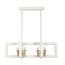Kalco - 522268SGLW - Eight Light Island Pendant - Duo - Soft Gold and White