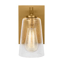 One Light Wall Sconce<br /><span style="color:#4AB0CE;">Entrega: 10-11 semanas en USA</span><br /><span style="color:#4AB0CE;font-size:60%;">PREGUNTE POR ENTREGA EN PANAMA</span><br />Collection: Mercer<br />Finish: Burnished Brass