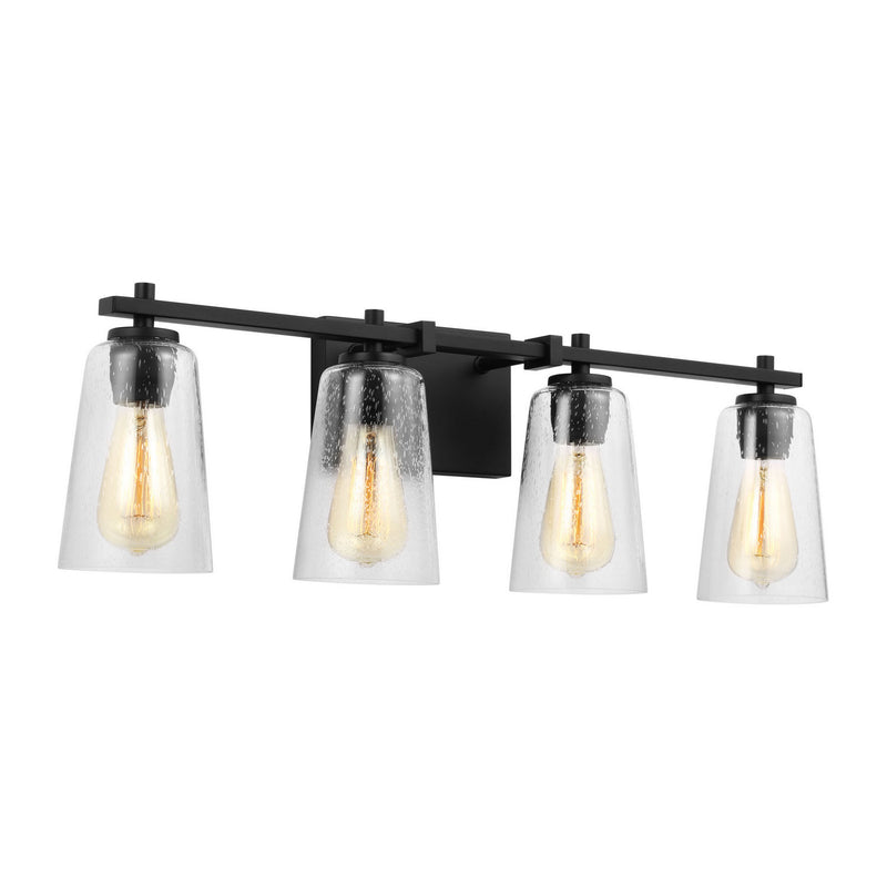 Four Light Vanity<br /><span style="color:#4AB0CE;">Entrega: 4-10 dias en USA</span><br /><span style="color:#4AB0CE;font-size:60%;">PREGUNTE POR ENTREGA EN PANAMA</span><br />Collection: Mercer<br />Finish: Midnight Black