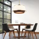 Six Light Pendant<br /><span style="color:#4AB0CE;">Entrega: 4-10 dias en USA</span><br /><span style="color:#4AB0CE;font-size:60%;">PREGUNTE POR ENTREGA EN PANAMA</span><br />Collection: Desert Flyer<br />Finish: Satin Brass/Medium Walnut