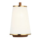 Two Light Wall Sconce<br /><span style="color:#4AB0CE;">Entrega: 4-10 dias en USA</span><br /><span style="color:#4AB0CE;font-size:60%;">PREGUNTE POR ENTREGA EN PANAMA</span><br />Collection: Desert Flyer<br />Finish: Satin Brass/Medium Walnut