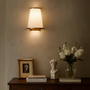 Varaluz - 520W02SBW - Two Light Wall Sconce - Desert Flyer - Satin Brass/Medium Walnut