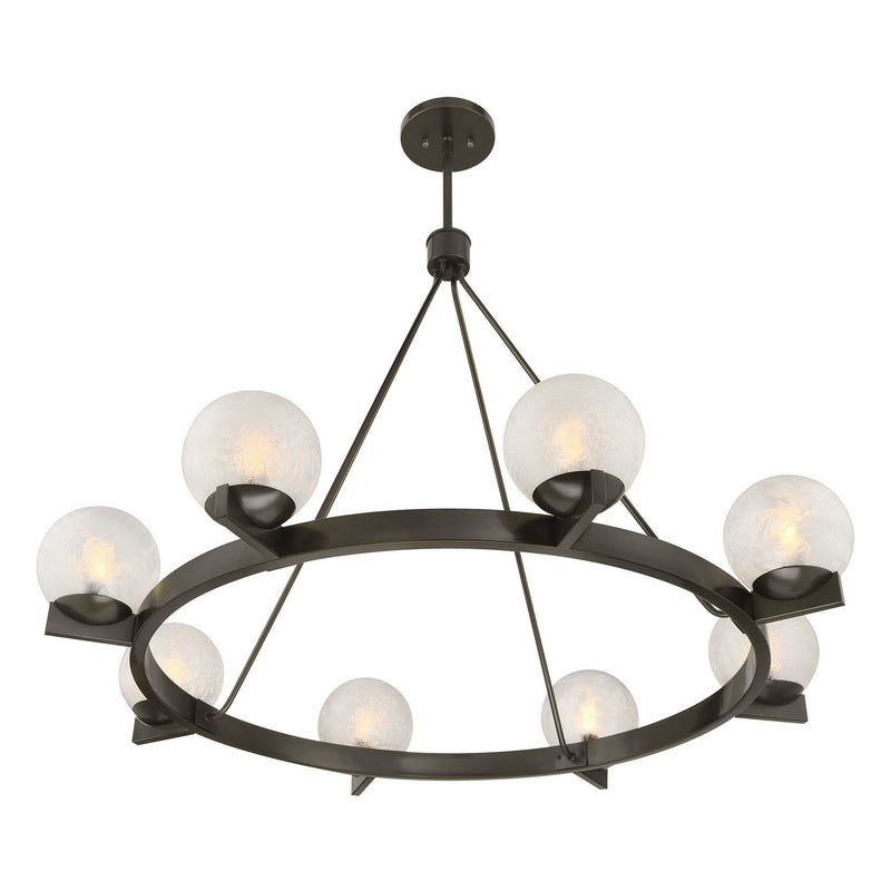 Eight Light Chandelier<br /><span style="color:#4AB0CE;">Entrega: 4-10 dias en USA</span><br /><span style="color:#4AB0CE;font-size:60%;">PREGUNTE POR ENTREGA EN PANAMA</span><br />Collection: Darien<br />Finish: Mediterranean Bronze