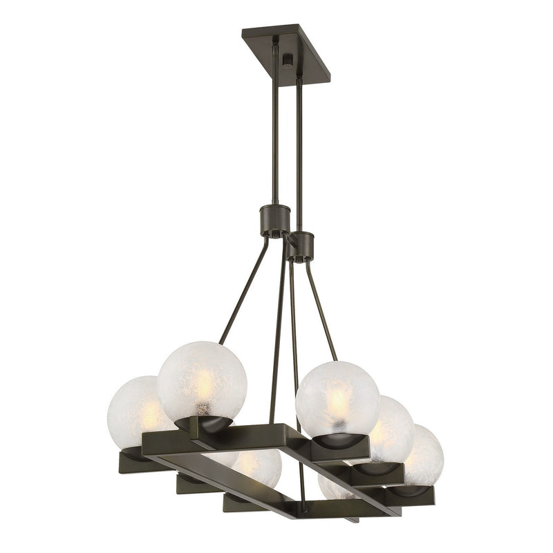 Eight Light Linear Chandelier<br /><span style="color:#4AB0CE;">Entrega: 4-10 dias en USA</span><br /><span style="color:#4AB0CE;font-size:60%;">PREGUNTE POR ENTREGA EN PANAMA</span><br />Collection: Darien<br />Finish: Mediterranean Bronze