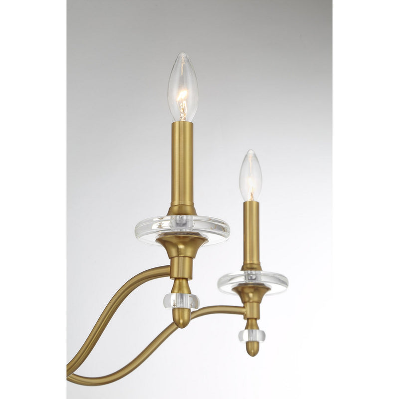 Five Light Chandelier<br /><span style="color:#4AB0CE;">Entrega: 4-10 dias en USA</span><br /><span style="color:#4AB0CE;font-size:60%;">PREGUNTE POR ENTREGA EN PANAMA</span><br />Collection: Champlain<br />Finish: Warm Brass