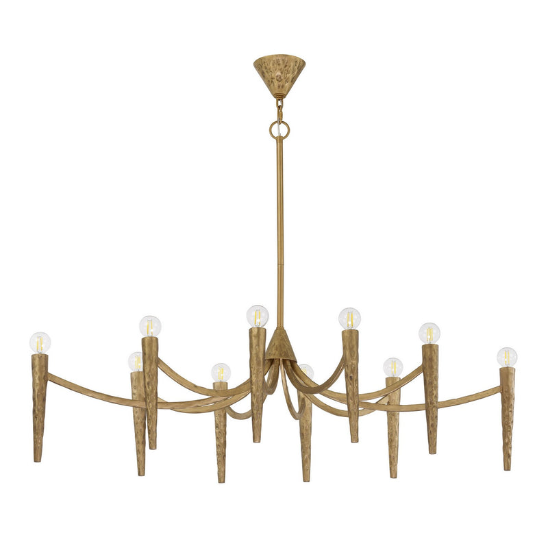 Ten Light Linear Chandelier<br /><span style="color:#4AB0CE;">Entrega: 4-10 dias en USA</span><br /><span style="color:#4AB0CE;font-size:60%;">PREGUNTE POR ENTREGA EN PANAMA</span><br />Collection: Belleza<br />Finish: Spumante
