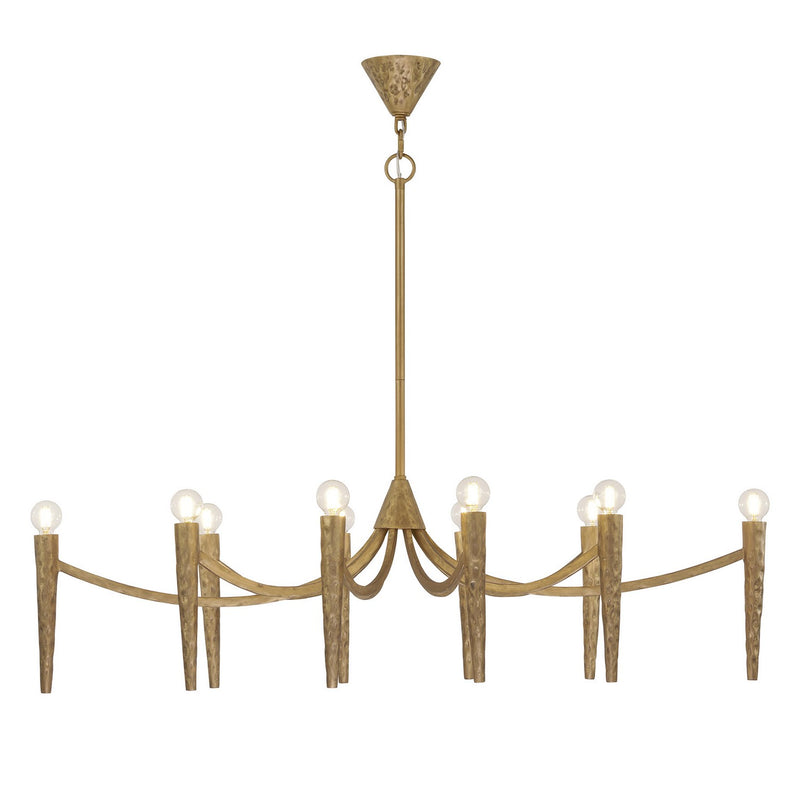 Ten Light Linear Chandelier<br /><span style="color:#4AB0CE;">Entrega: 4-10 dias en USA</span><br /><span style="color:#4AB0CE;font-size:60%;">PREGUNTE POR ENTREGA EN PANAMA</span><br />Collection: Belleza<br />Finish: Spumante