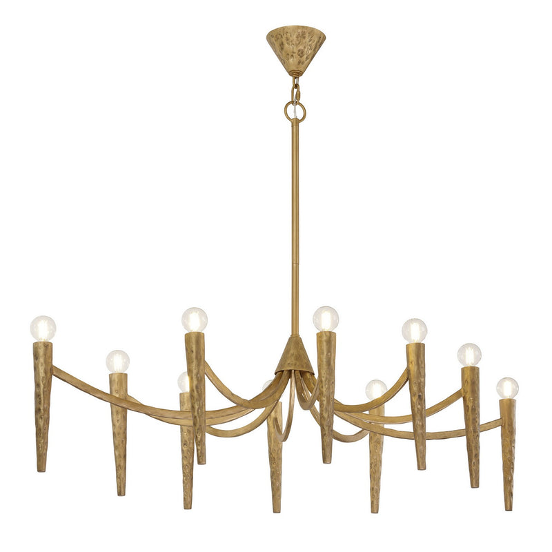 Ten Light Linear Chandelier<br /><span style="color:#4AB0CE;">Entrega: 4-10 dias en USA</span><br /><span style="color:#4AB0CE;font-size:60%;">PREGUNTE POR ENTREGA EN PANAMA</span><br />Collection: Belleza<br />Finish: Spumante