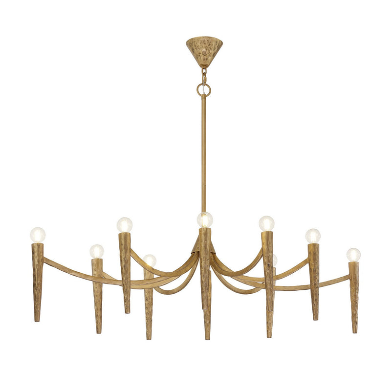 Ten Light Linear Chandelier<br /><span style="color:#4AB0CE;">Entrega: 4-10 dias en USA</span><br /><span style="color:#4AB0CE;font-size:60%;">PREGUNTE POR ENTREGA EN PANAMA</span><br />Collection: Belleza<br />Finish: Spumante
