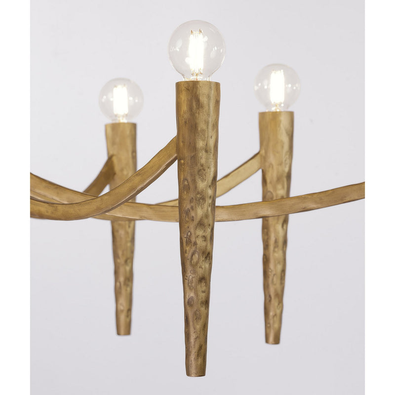 Ten Light Linear Chandelier<br /><span style="color:#4AB0CE;">Entrega: 4-10 dias en USA</span><br /><span style="color:#4AB0CE;font-size:60%;">PREGUNTE POR ENTREGA EN PANAMA</span><br />Collection: Belleza<br />Finish: Spumante
