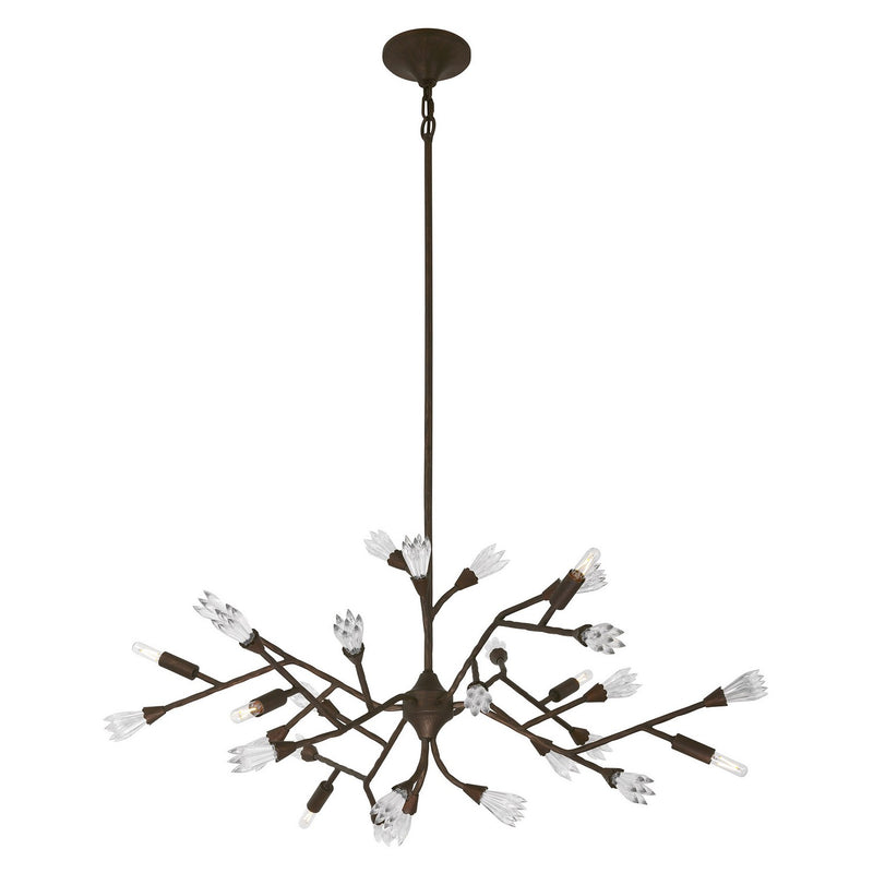 Six Light Chandelier<br /><span style="color:#4AB0CE;">Entrega: 4-10 dias en USA</span><br /><span style="color:#4AB0CE;font-size:60%;">PREGUNTE POR ENTREGA EN PANAMA</span><br />Collection: Malinda<br />Finish: Bark