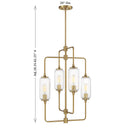 Savoy House - 1-3023-4-322 - Four Light Chandelier - Holton - Warm Brass