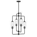 Four Light Chandelier<br /><span style="color:#4AB0CE;">Entrega: 4-10 dias en USA</span><br /><span style="color:#4AB0CE;font-size:60%;">PREGUNTE POR ENTREGA EN PANAMA</span><br />Collection: Holton<br />Finish: Matte Black
