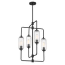 Four Light Chandelier<br /><span style="color:#4AB0CE;">Entrega: 4-10 dias en USA</span><br /><span style="color:#4AB0CE;font-size:60%;">PREGUNTE POR ENTREGA EN PANAMA</span><br />Collection: Holton<br />Finish: Matte Black