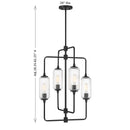 Savoy House - 1-3023-4-89 - Four Light Chandelier - Holton - Matte Black