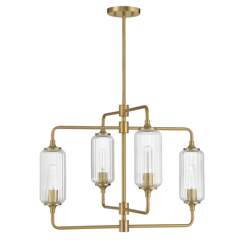 Four Light Chandelier<br /><span style="color:#4AB0CE;">Entrega: 4-10 dias en USA</span><br /><span style="color:#4AB0CE;font-size:60%;">PREGUNTE POR ENTREGA EN PANAMA</span><br />Collection: Holton<br />Finish: Warm Brass