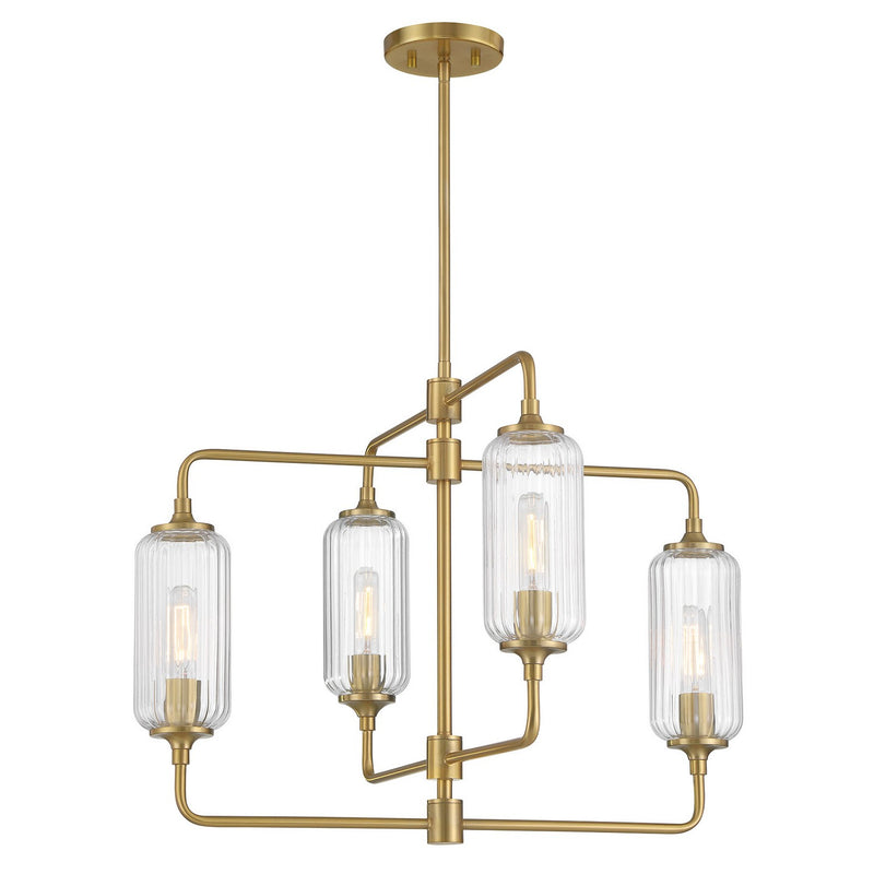 Four Light Chandelier<br /><span style="color:#4AB0CE;">Entrega: 4-10 dias en USA</span><br /><span style="color:#4AB0CE;font-size:60%;">PREGUNTE POR ENTREGA EN PANAMA</span><br />Collection: Holton<br />Finish: Warm Brass