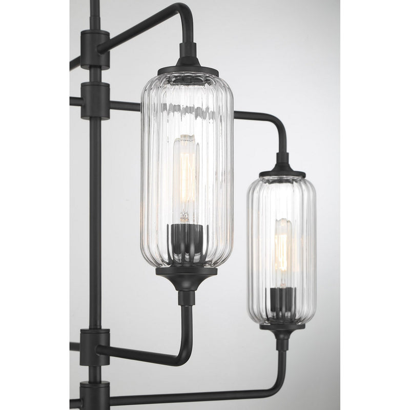 Four Light Chandelier<br /><span style="color:#4AB0CE;">Entrega: 4-10 dias en USA</span><br /><span style="color:#4AB0CE;font-size:60%;">PREGUNTE POR ENTREGA EN PANAMA</span><br />Collection: Holton<br />Finish: Matte Black