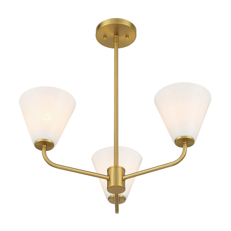 Three Light Chandelier<br /><span style="color:#4AB0CE;">Entrega: 4-10 dias en USA</span><br /><span style="color:#4AB0CE;font-size:60%;">PREGUNTE POR ENTREGA EN PANAMA</span><br />Collection: Blair<br />Finish: Warm Brass