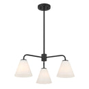 Three Light Chandelier<br /><span style="color:#4AB0CE;">Entrega: 4-10 dias en USA</span><br /><span style="color:#4AB0CE;font-size:60%;">PREGUNTE POR ENTREGA EN PANAMA</span><br />Collection: Blair<br />Finish: Matte Black