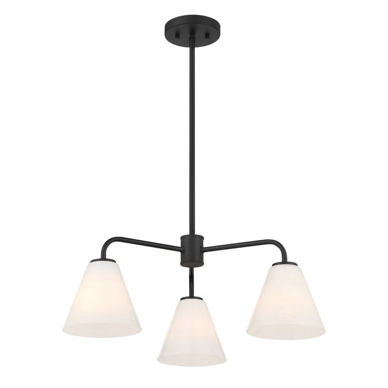 Three Light Chandelier<br /><span style="color:#4AB0CE;">Entrega: 4-10 dias en USA</span><br /><span style="color:#4AB0CE;font-size:60%;">PREGUNTE POR ENTREGA EN PANAMA</span><br />Collection: Blair<br />Finish: Matte Black