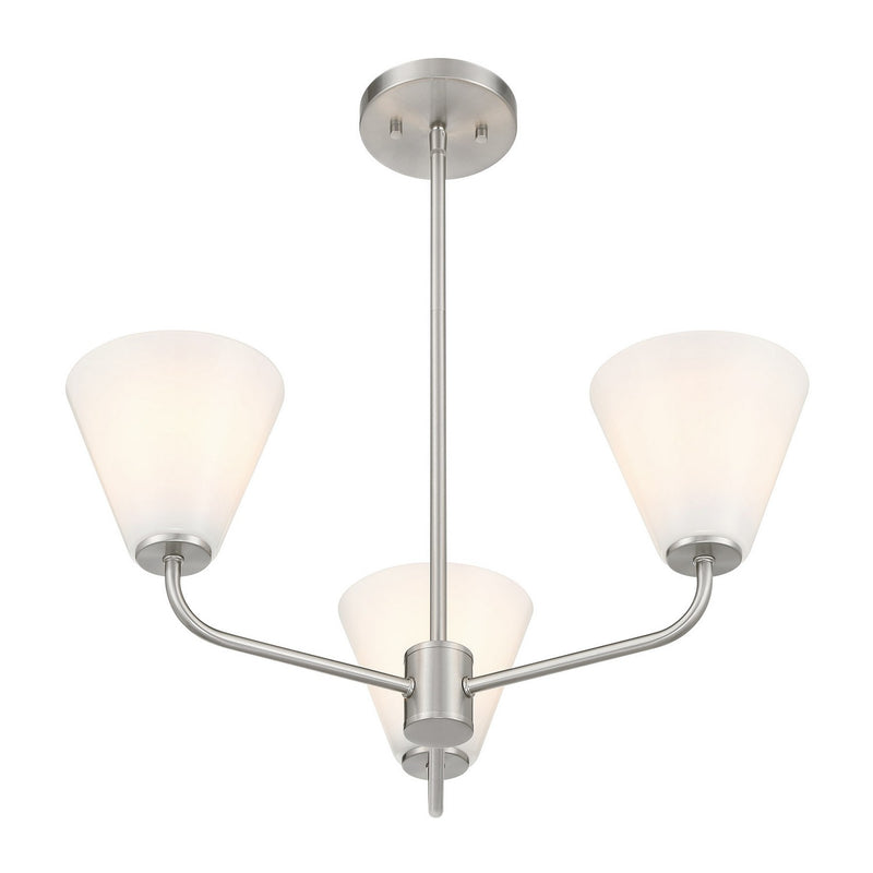 Savoy House - 1-4013-3-SN - Three Light Chandelier - Blair - Satin Nickel