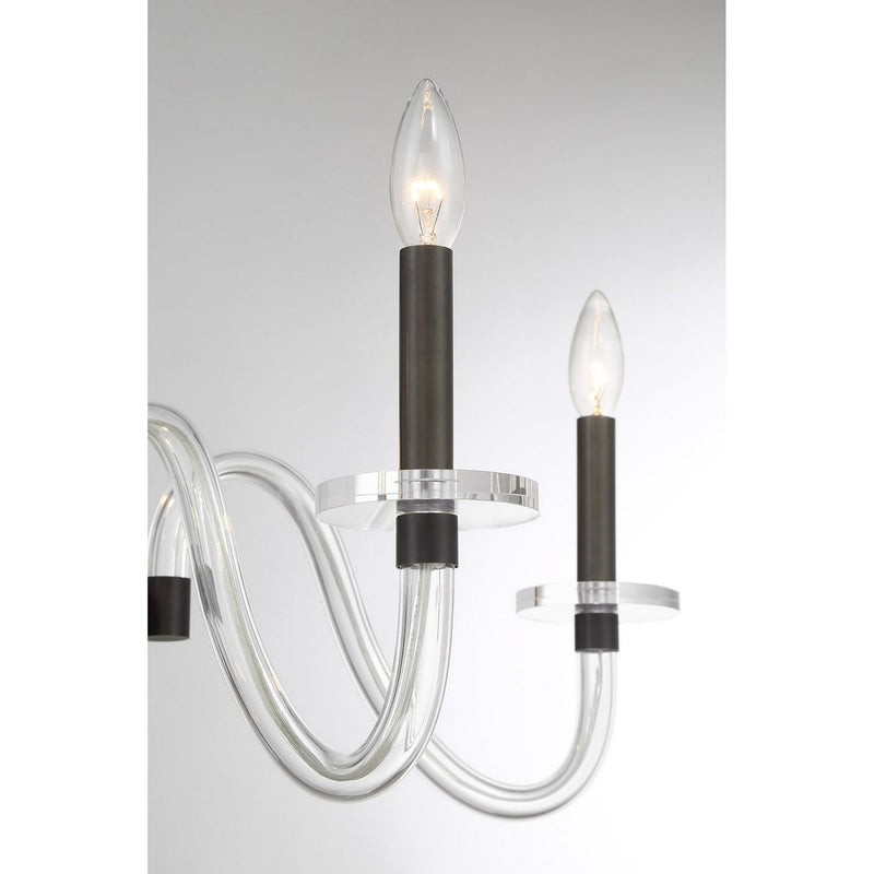 Eight Light Chandelier<br /><span style="color:#4AB0CE;">Entrega: 5-6 semanas en USA</span><br /><span style="color:#4AB0CE;font-size:60%;">PREGUNTE POR ENTREGA EN PANAMA</span><br />Collection: Aragon<br />Finish: Mediterranean Bronze