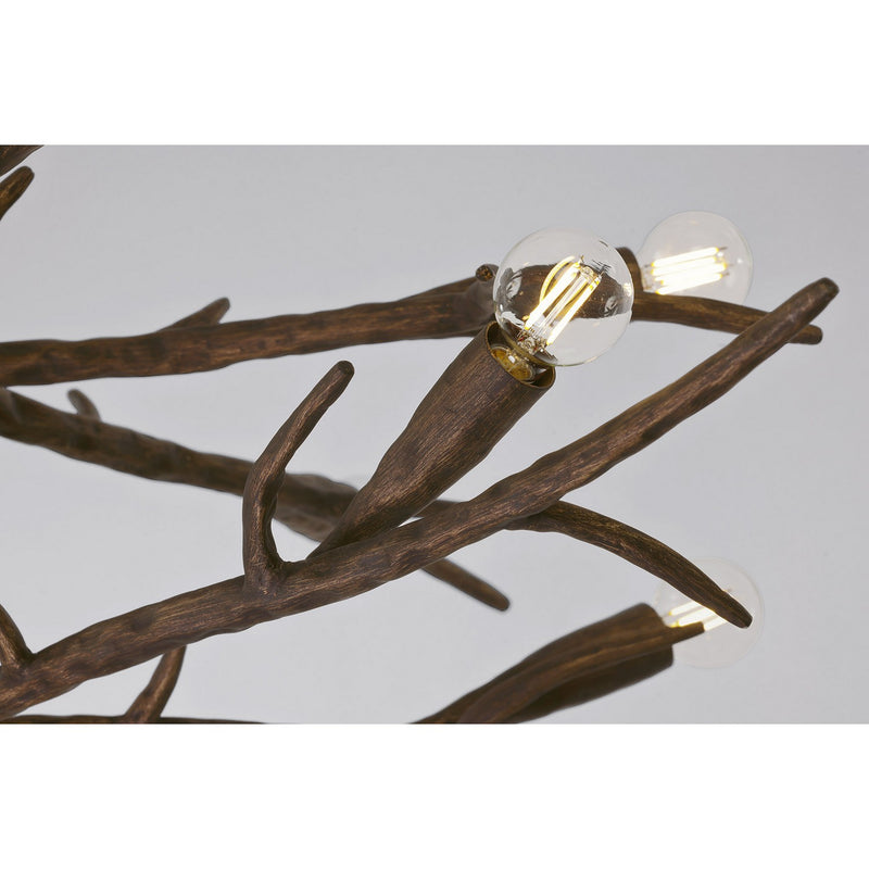 12 Light Chandelier<br /><span style="color:#4AB0CE;">Entrega: 1-2 semanas en USA</span><br /><span style="color:#4AB0CE;font-size:60%;">PREGUNTE POR ENTREGA EN PANAMA</span><br />Collection: Palisades<br />Finish: Bark