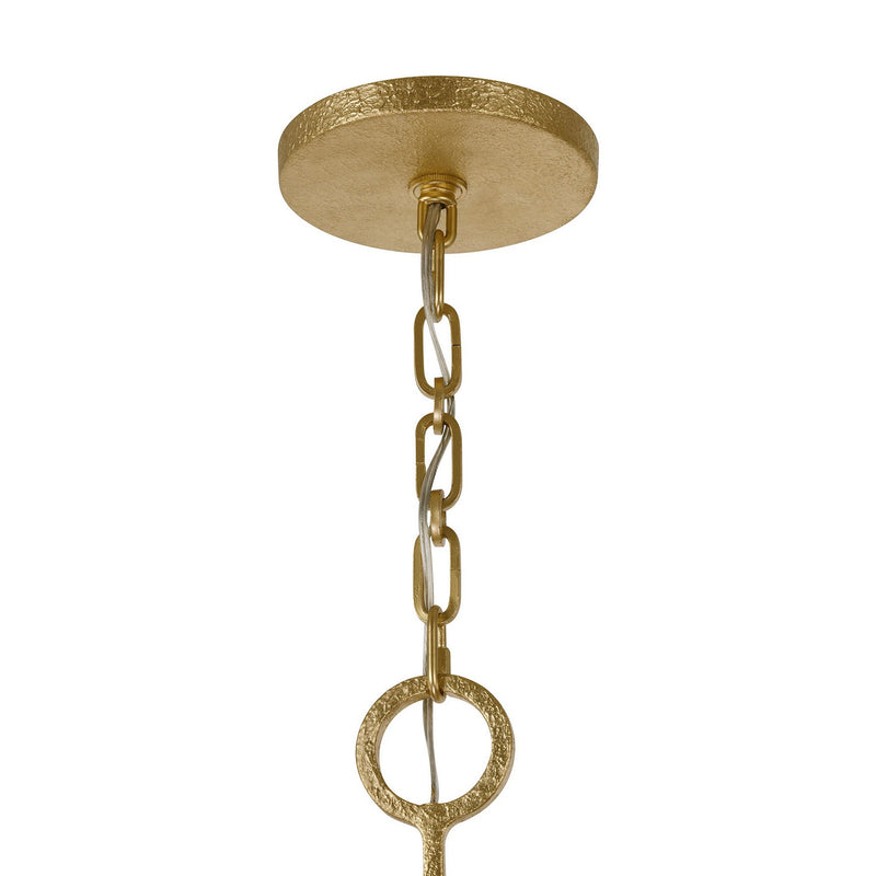 Eight Light Chandelier<br /><span style="color:#4AB0CE;">Entrega: 4-10 dias en USA</span><br /><span style="color:#4AB0CE;font-size:60%;">PREGUNTE POR ENTREGA EN PANAMA</span><br />Collection: Noah<br />Finish: Gold Armory